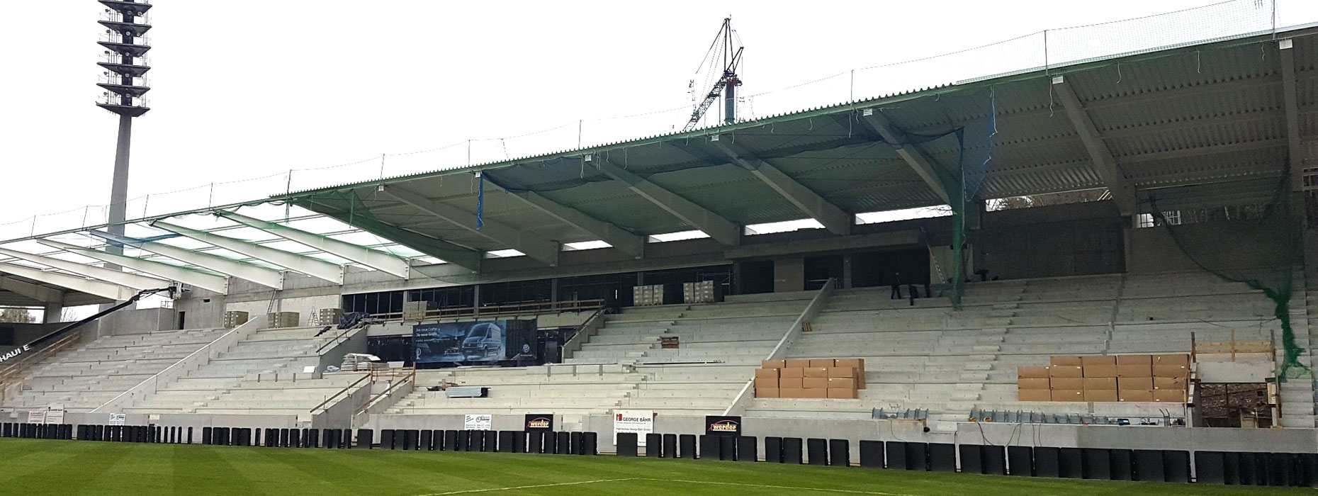 Dach Stadion FC Aue